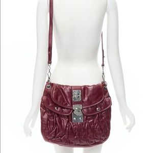Beautiful Miu Miu Burgandy Bag